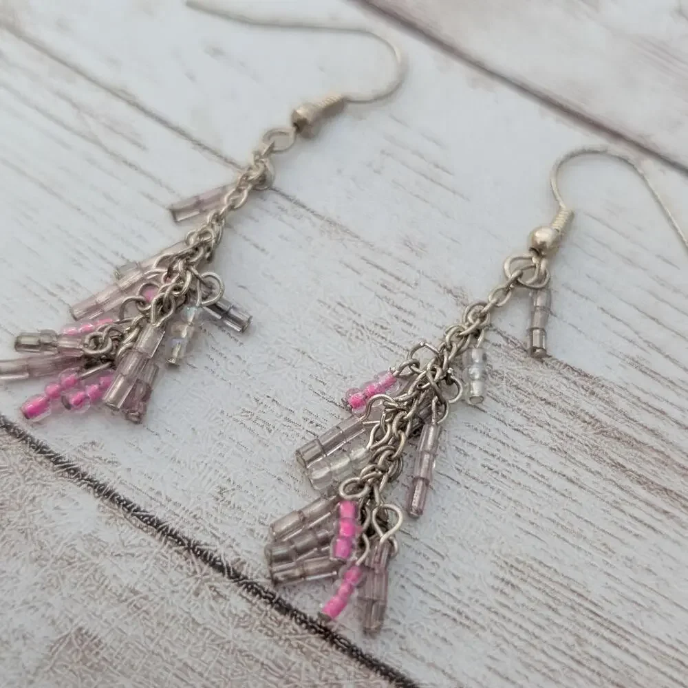 Dangle Earrings for Pierced Ears - Heavy Tarnish & Discoloration
